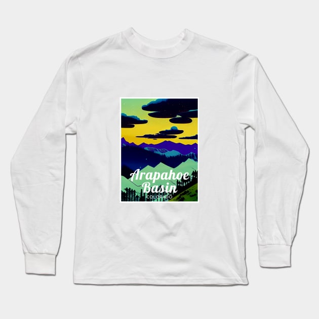 Arapahoe Basin Colorado United States ski Long Sleeve T-Shirt by UbunTo